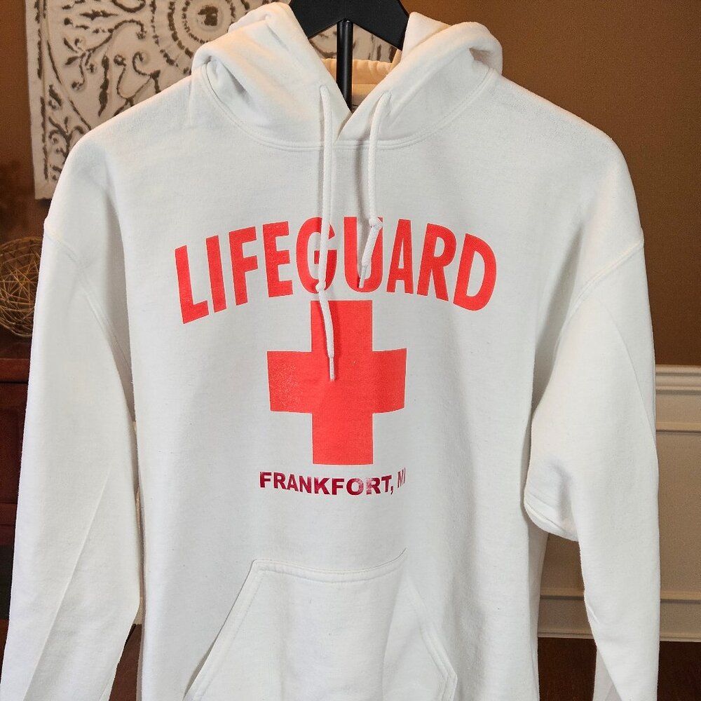 Gildan Women's Lifeguard Hoodie, White, Sz M